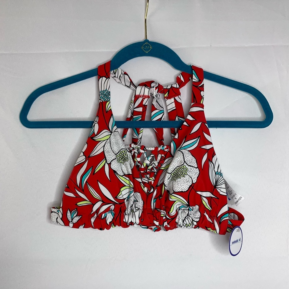 NWT Swimsuits for All swimsuit top floral size 6